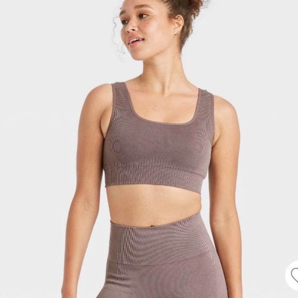 JoyLab Other - Joylab SET mocha brown ribbed Shorts and sports Bra